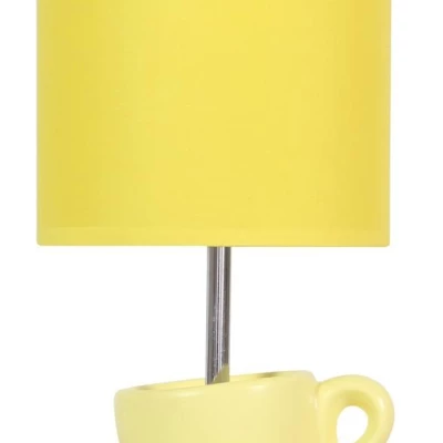 Designová stolní lampička CYNKA - 1xE27, 60W, žlutá