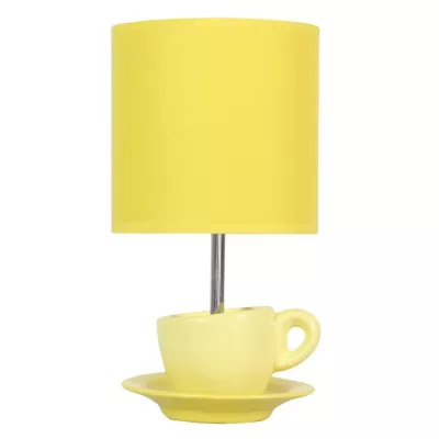 Designová stolní lampička CYNKA - 1xE27, 60W, žlutá
