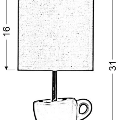 Designová stolní lampička CYNKA - 1xE27, 60W, růžová