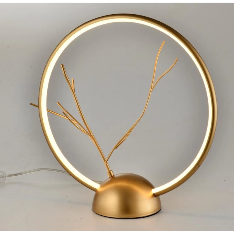 Stolní designová LED lampa DAVOS - 11,5W, 3000K (teplá bílá), zlatá