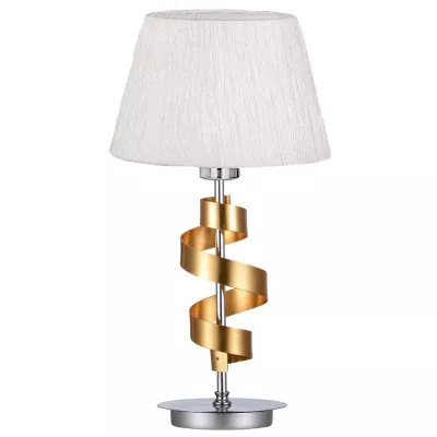Stolní lampa DENIS - 1xE27, 60W, chromovaná / zlatá