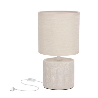 Moderní stolní lampa DINA - 1xE14, 40W, béžová
