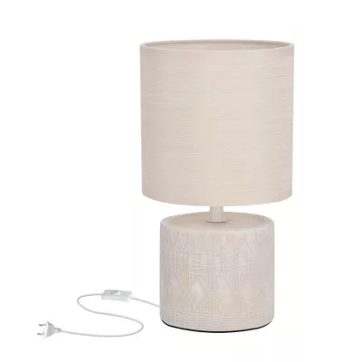 Moderní stolní lampa DINA - 1xE14, 40W, béžová