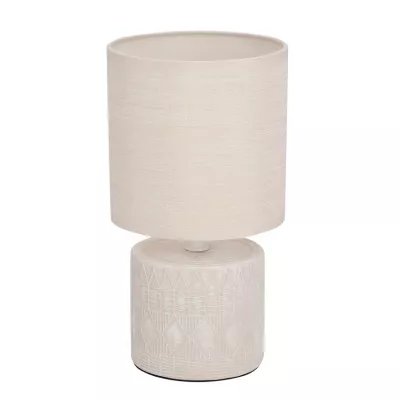 Moderní stolní lampa DINA - 1xE14, 40W, béžová