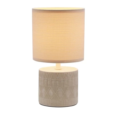 Moderní stolní lampa DINA - 1xE14, 40W, béžová
