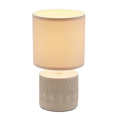 Moderní stolní lampa DINA - 1xE14, 40W, béžová