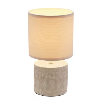 Moderní stolní lampa DINA - 1xE14, 40W, béžová