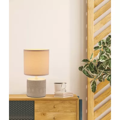 Moderní stolní lampa DINA - 1xE14, 40W, béžová
