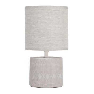 Moderní stolní lampa DINA - 1xE14, 40W, šedá