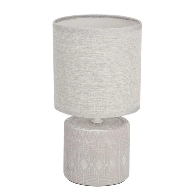 Moderní stolní lampa DINA - 1xE14, 40W, šedá