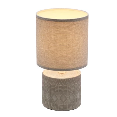 Moderní stolní lampa DINA - 1xE14, 40W, šedá