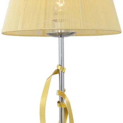 Moderní stolní lampa DIVA - 1xE27, 60W, chromovaná / zlatá