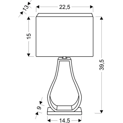 Moderní stolní lampa FEMO - 1xE27, 60W, šedá / béžová