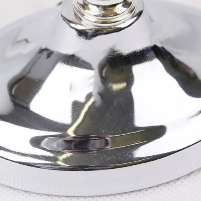 Moderní stolní lampa FERO - 1xE27, 60W, chromovaná / bílá / čirá