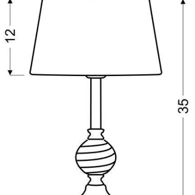 Moderní stolní lampa FERO - 1xE27, 60W, chromovaná / bílá / čirá