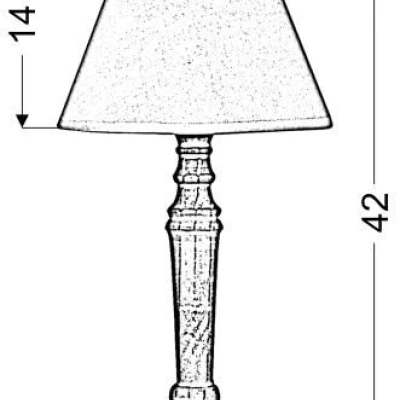 Skandinávská stolní lampa FOLCLORE 5 - 1xE14, 40W, přírodní dřevo / bílá