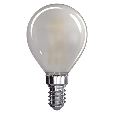 LED filamentová žárovka, MINI, matná, 4W, E14, teplá bílá
