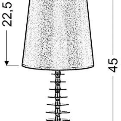 Stolní designová lampa FUNDI - 1xE27, 60W, černá
