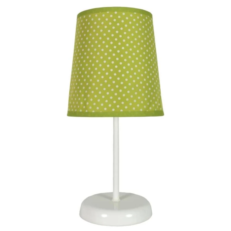 Dětská stolní lampička s puntíky GALA - 1xE14, 40W, zelená