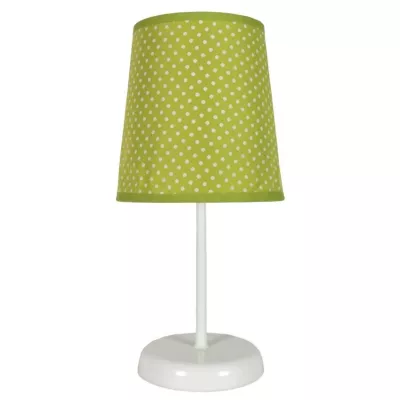 Dětská stolní lampička s puntíky GALA - 1xE14, 40W, zelená