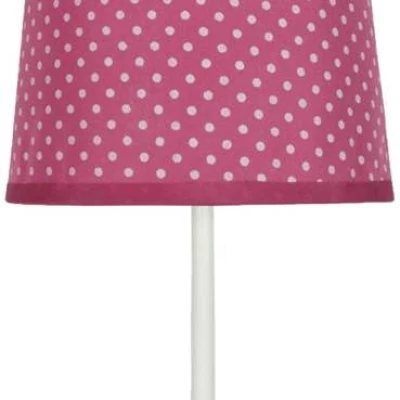Dětská stolní lampička s puntíky GALA - 1xE14, 40W, růžová
