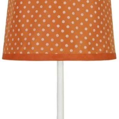 Dětská stolní lampička s puntíky GALA - 1xE14, 40W, oranžová