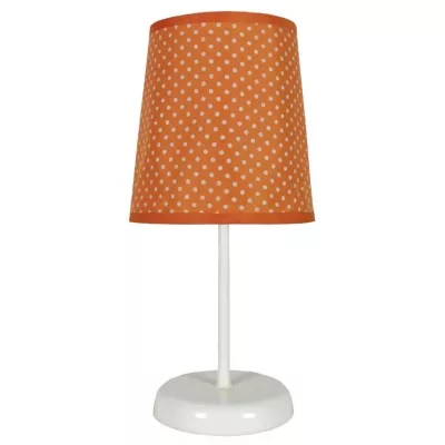 Dětská stolní lampička s puntíky GALA - 1xE14, 40W, oranžová