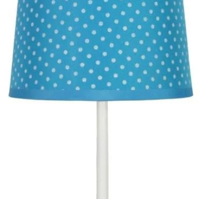 Dětská stolní lampička s puntíky GALA - 1xE14, 40W, modrá