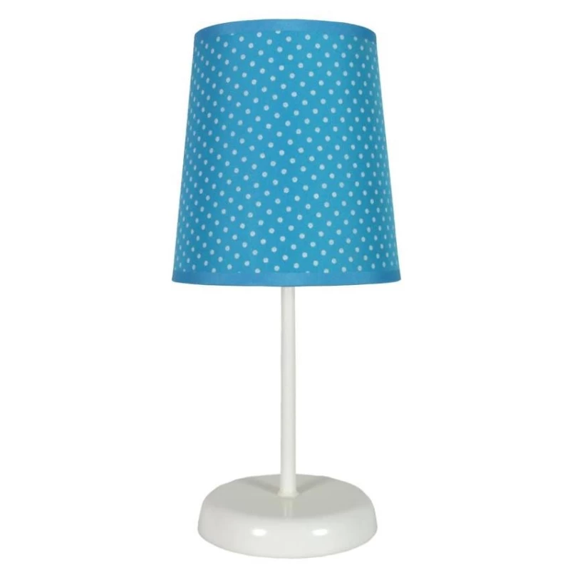 Dětská stolní lampička s puntíky GALA - 1xE14, 40W, modrá