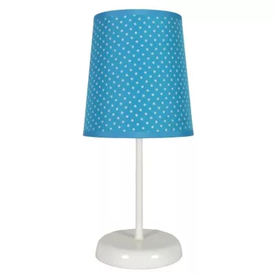 Dětská stolní lampička s puntíky GALA - 1xE14, 40W, modrá