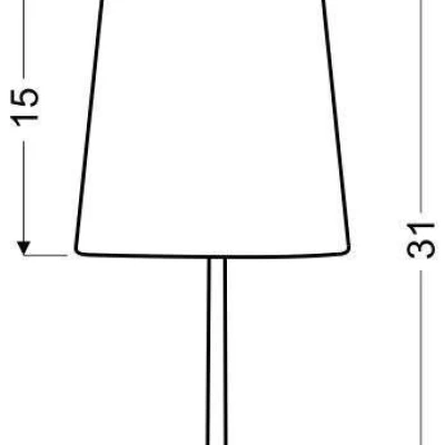 Dětská stolní lampička GALA - 1xE14, 40W, žlutá