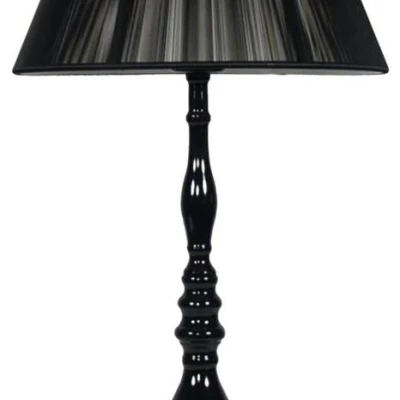 Moderní stolní lampa GILLENIA - 1xE27, 60W, černá