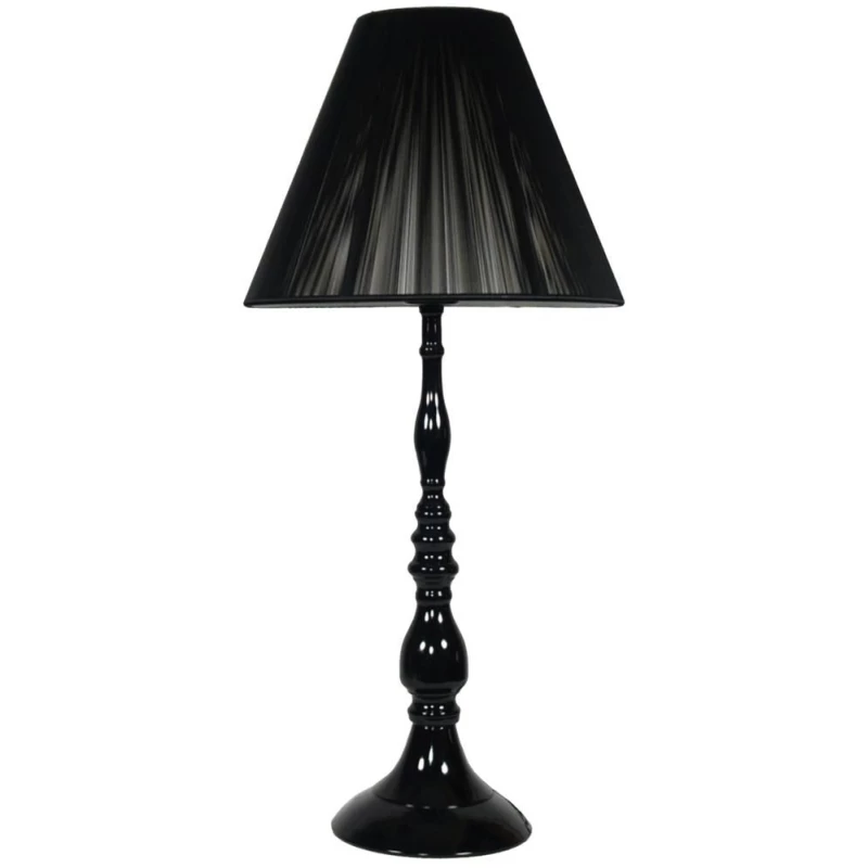 Moderní stolní lampa GILLENIA - 1xE27, 60W, černá