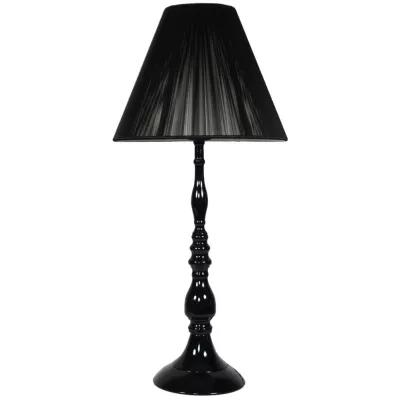 Moderní stolní lampa GILLENIA - 1xE27, 60W, černá