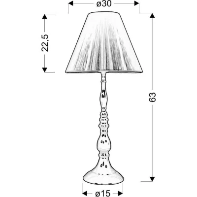 Moderní stolní lampa GILLENIA - 1xE27, 60W, černá
