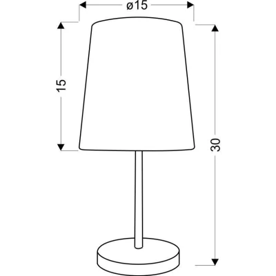 Dětská stolní lampa HIPPO - 1xE14, 40W, bílá / modrá