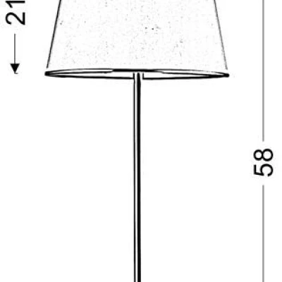 Klasická stolní lampa IBIS - 1xE14, 40W, patina / bílá