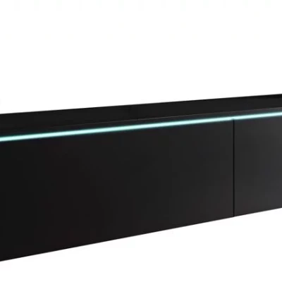 TV stolek CERIEE 180 - černý grafitový