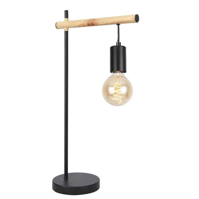 Stolní lampa ve skandinávském stylu IZZY - 1xE27, 60W, černá