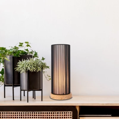 Moderní stolní lampa KIOTO - 1xE27, 40W, černá