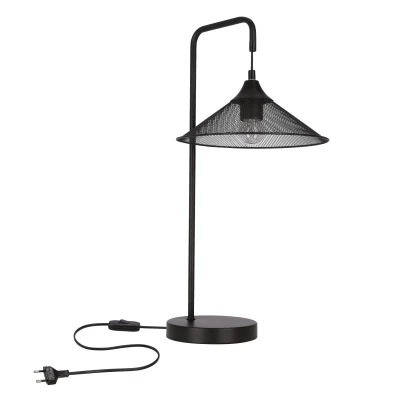 Stolní industriální lampa KIRUNA - 1xE27, 40W, černá