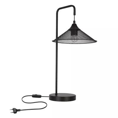 Stolní industriální lampa KIRUNA - 1xE27, 40W, černá
