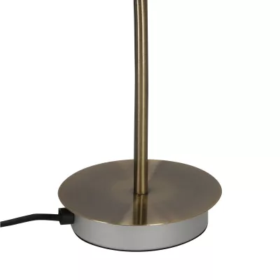 Stolní rustikální lampička KROTON - 1xG9, 40W, patina / bílá