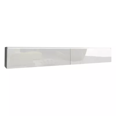 TV stolek CERIEE 180 - bílá / bílá lesklá