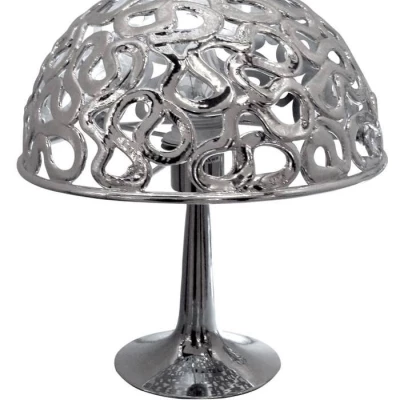 Designová stolní lampa LAME - 1xE27, 60W, chromovaná