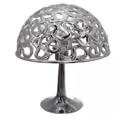 Designová stolní lampa LAME - 1xE27, 60W, chromovaná