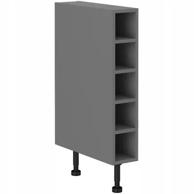 VÝPRODEJ - Dolní otevřená skříňka PENKA - šířka 15 cm, antracit