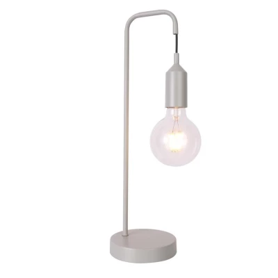 Stolní lampa LAREN - 1xE27, 40W, šedá