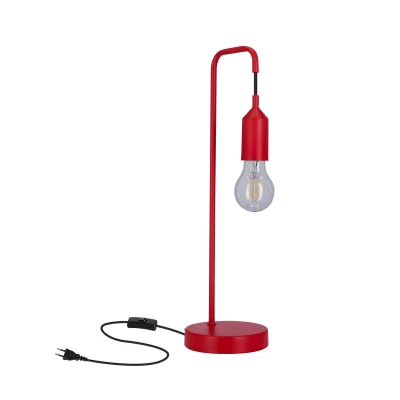 Stolní lampa LAREN - 1xE27, 40W, červená