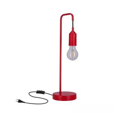 Stolní lampa LAREN - 1xE27, 40W, červená